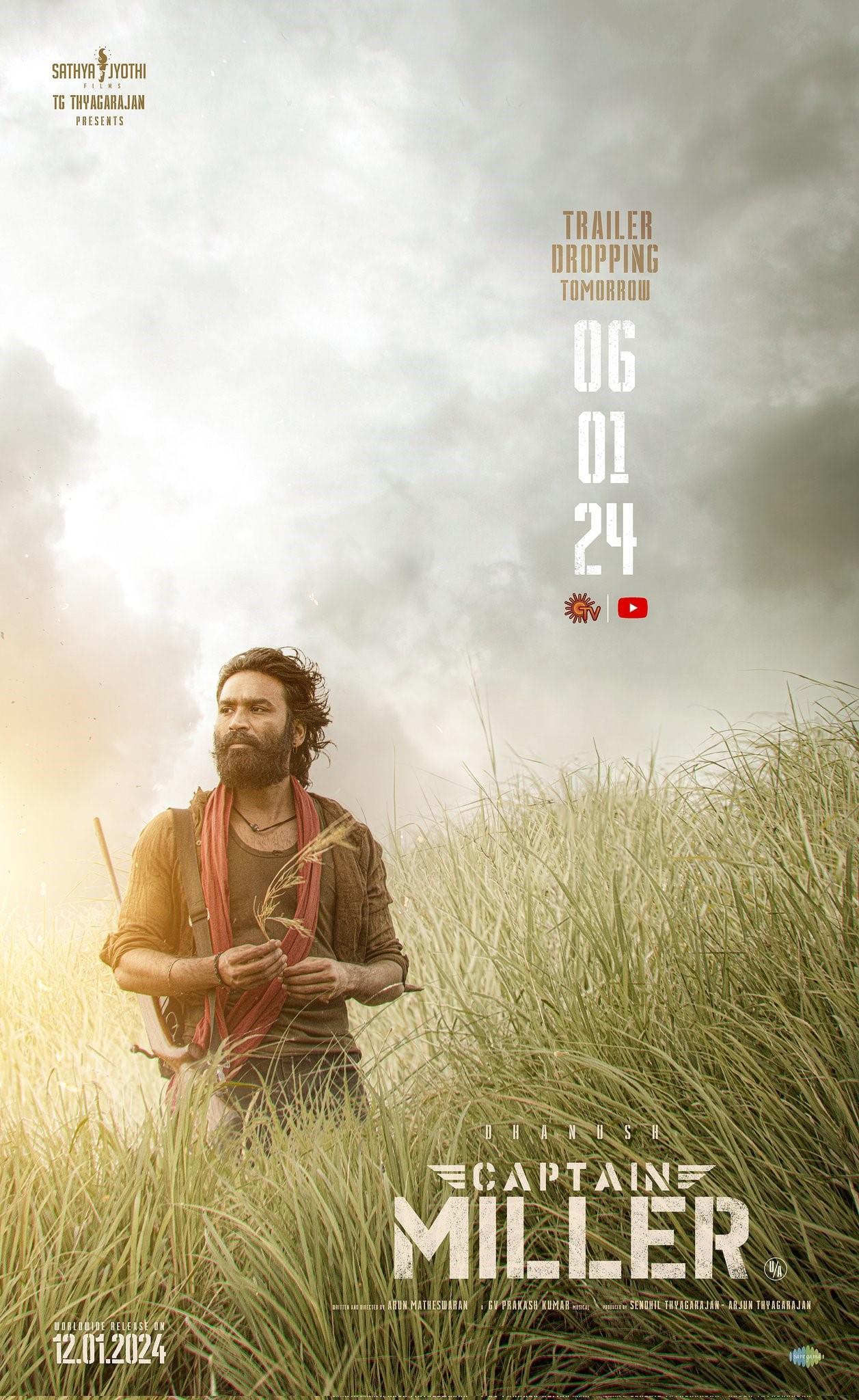 Captain Miller: Trailer release date of the Dhanush starrer