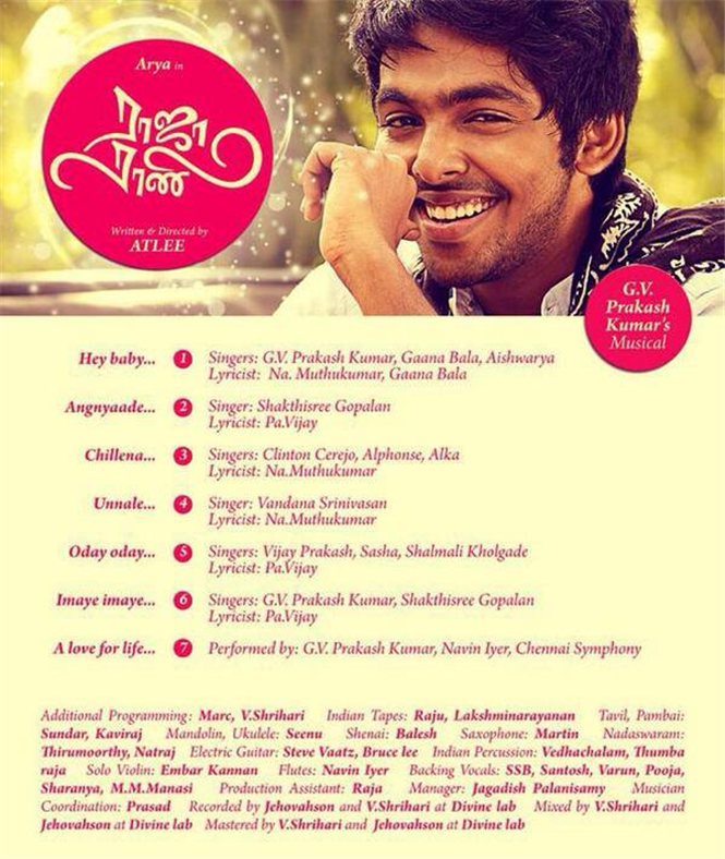 Raja Rani Tamil Movie Download 2013