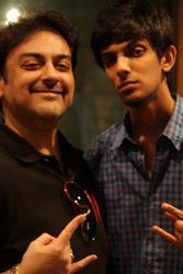 Anirudh & Adnan Sami @ '3' Hindi recording