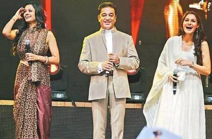 Kamal, Andrea and Pooja @ Vijay Awards