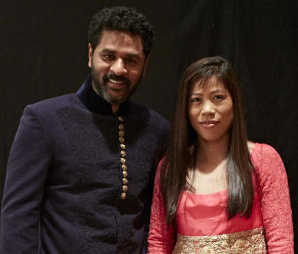 Prabhu Deva meets Mary Kom