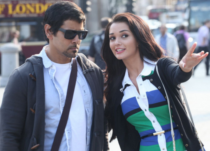 Vikram and Amy in Thandavam
