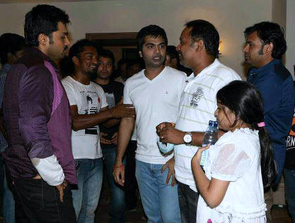Simbu at Briyani shooting spot