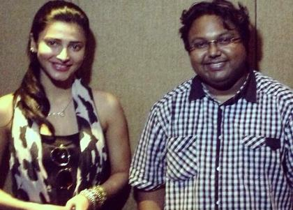 Shruthi sings for Gautham Karthik