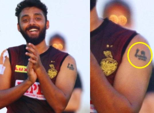 Ipl cricketer varun chakravarthy spotted with thalapathy vijay tattoo on  his hand