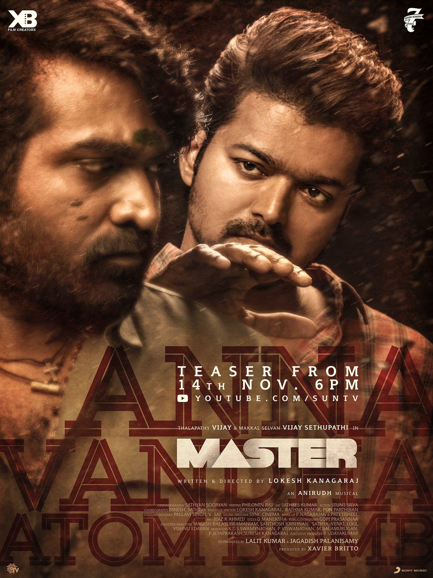 Official: Master Teaser For Diwali! Tamil Movie, Music Reviews and News