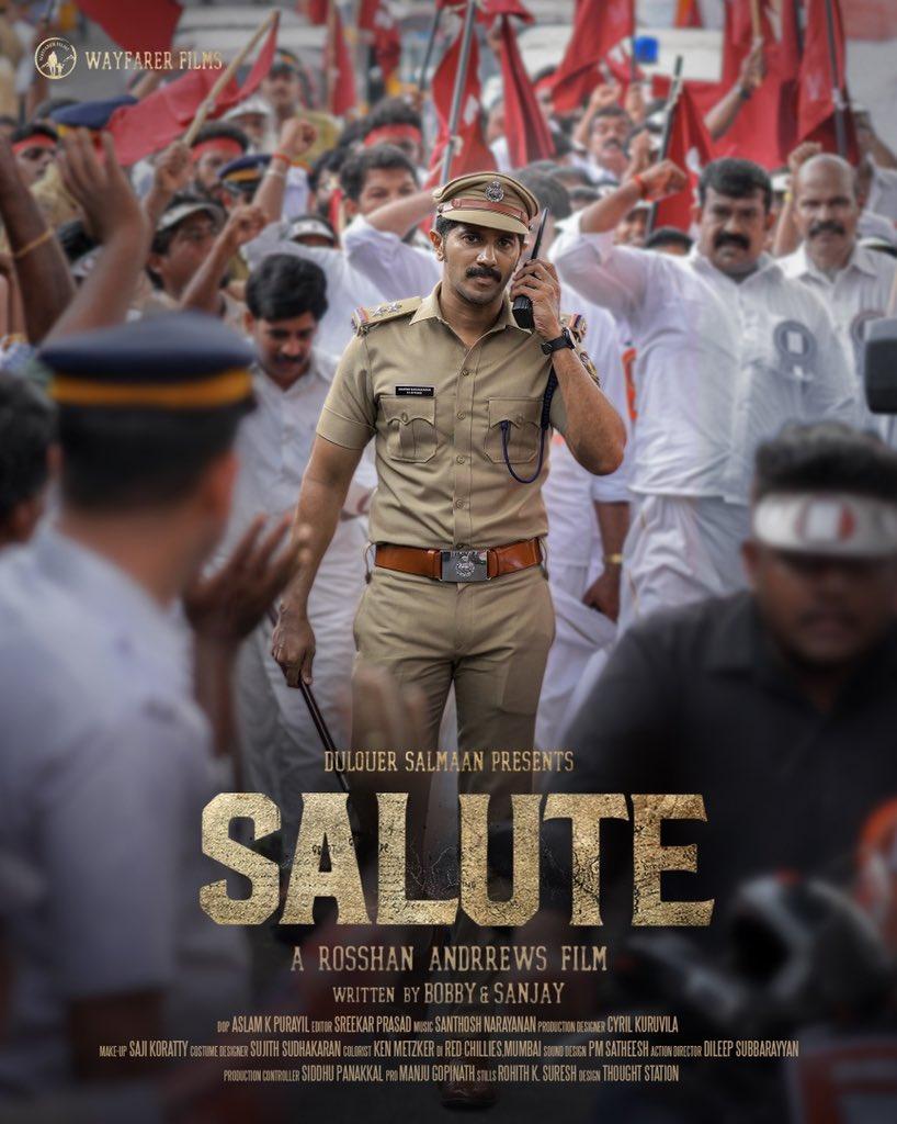 Salute: Dulquer Salmaan shares new poster and a message! "Malayalam