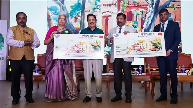 Actor Sivakumar's paintings released as picture postcards by Indian postal services