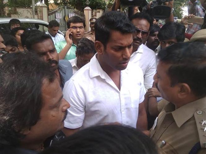 Actor Vishal arrested for trying to break open TFPC office!