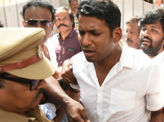 Actor Vishal Released after 8 hours of Detention! Here's what lead to the fiasco