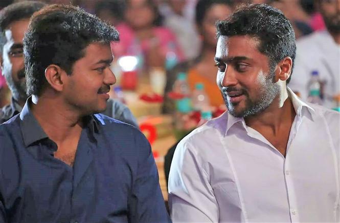 Actors Vijay and Suriya's latest meeting is talk of the town!