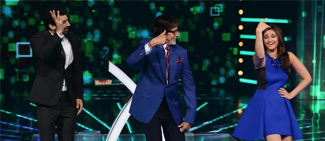 Aditya & Parineeti promote Daawat-e-Ishq on Kaun Banega Crorepati 8 KBC with Amitabh Bachchan