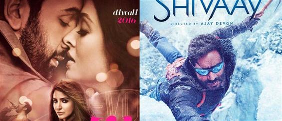 Ae Dil Hai Mushkil and Shivaay Opening Weekend Boxoffice Collection