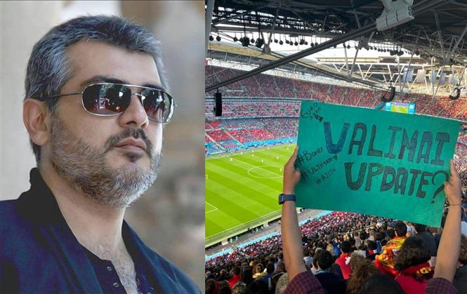 After Southampton, Valimai Update banner pops-up at Wembley, London!