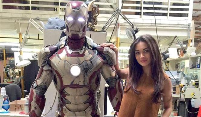 Amy Jackson Shoots Action Sequence For Rajnikanth's 2.0