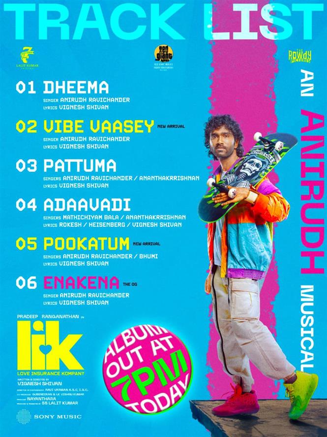 Anirudh's Love Insurance Kompany Album Out