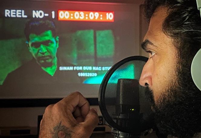 Arun Vijay posts pictures from Sinam Dubbing