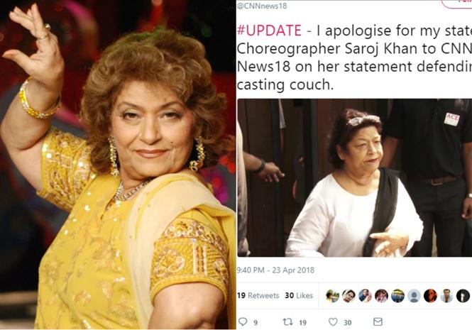 Atleast casting couch in film industry puts food on the table: Bollywood Choreographer Saroj Khan defends & then regrets