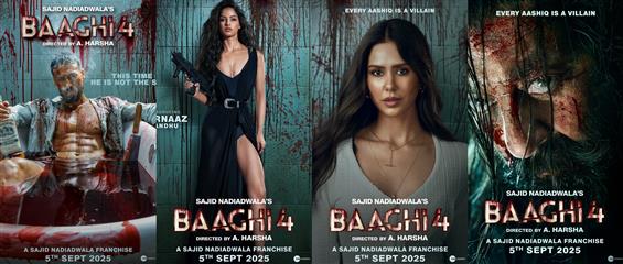 Baaghi4 Character Posters Raise Heat Ahead of Sept...