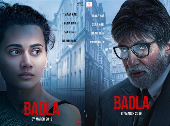 Badla first look feat.  Amitabh Bachchan and Taapsee Pannu