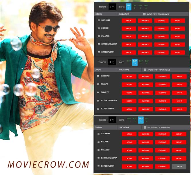 Bairavaa's pre-booking tickets almost sold out for the opening weekend