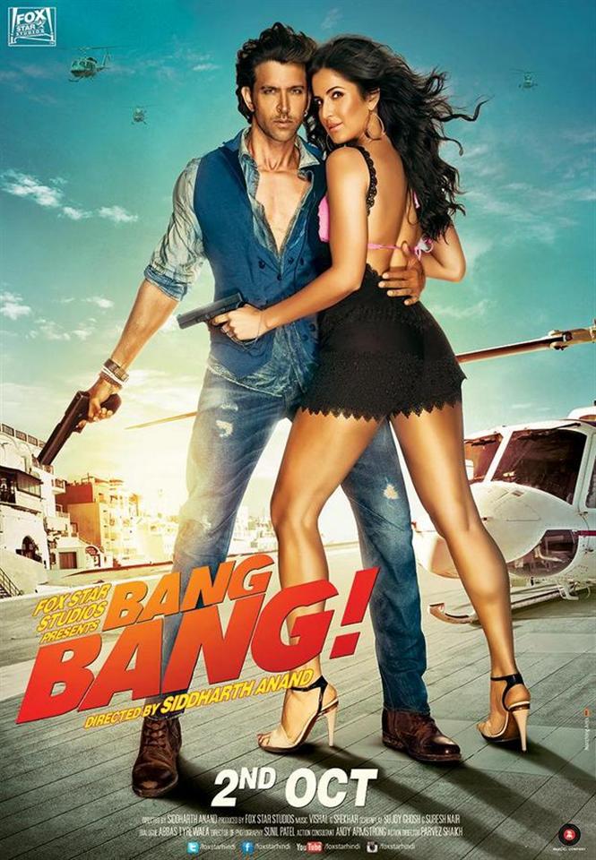 Bang Bang New Poster Hrithik Roshan Katrina Kaif