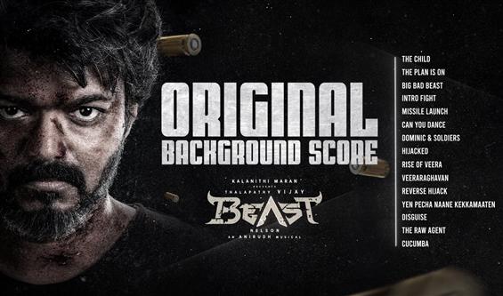 Beast Original Background Score unveiled for Vijay...