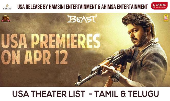 Beast USA final Theater List - Tamil & Telugu