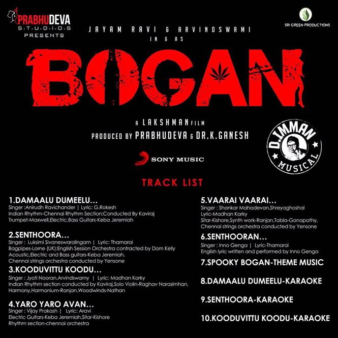 Bogan - Tracklist