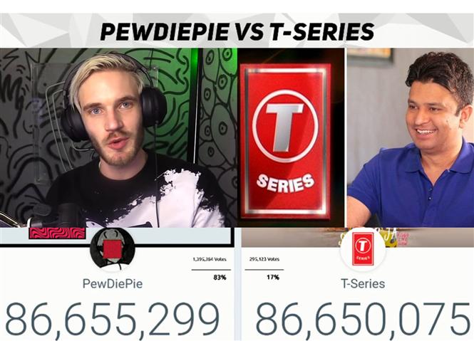Bollywood celebs back T-series in YouTube fight against Pewdiepie