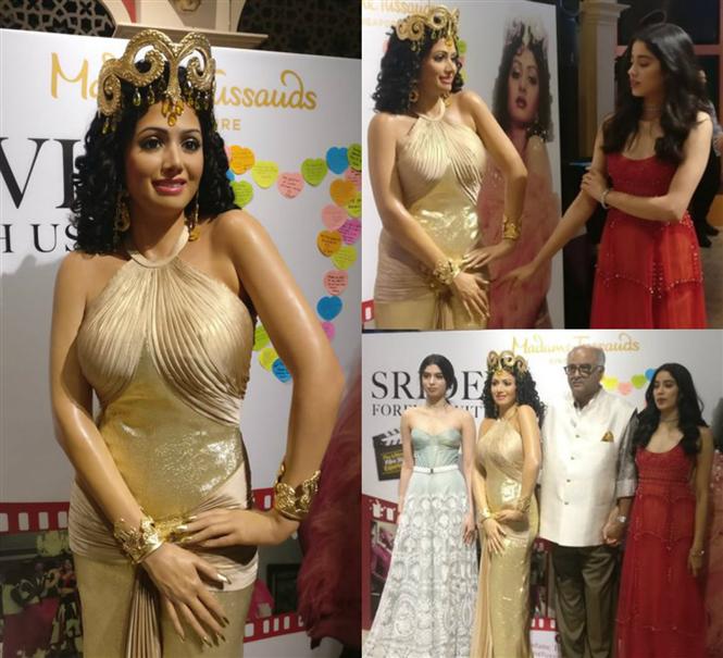 Boney Kapoor unveils the wax statue of Sridevi at Madame Tussauds Singapore