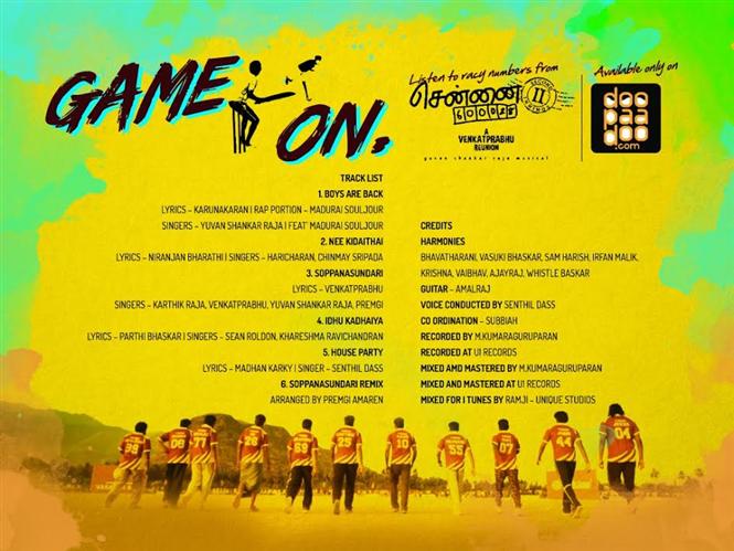 Chennai 28 Part 2 - Tracklist