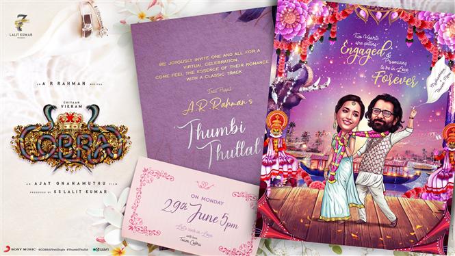 Cobra First Single Thumbi Thullal gets Release Date!