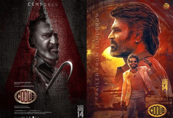 Coolie censored A! Trailer releases at 7 PM on Aug...