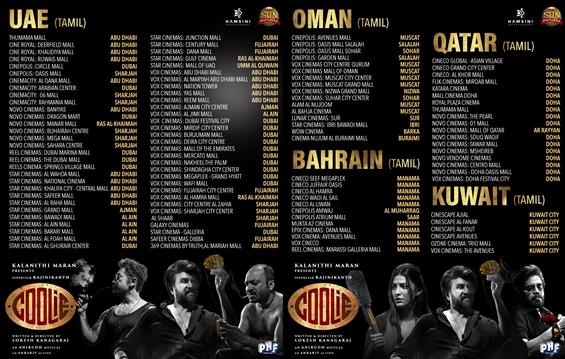 Coolie GCC Theatre list 