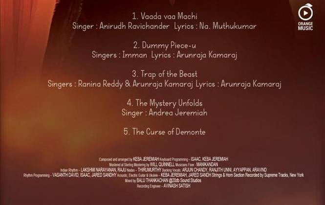 Demonte Colony Tracklist