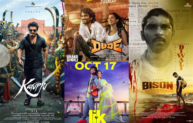 Diwali 2025: Karuppu, Dude, LIK, Bison to light up theaters!