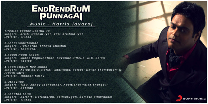 Endrendrum Punnagai tracklist