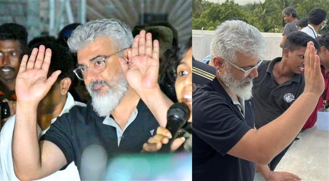 Fan hysteria over Ajith at Trichy Rifle Club