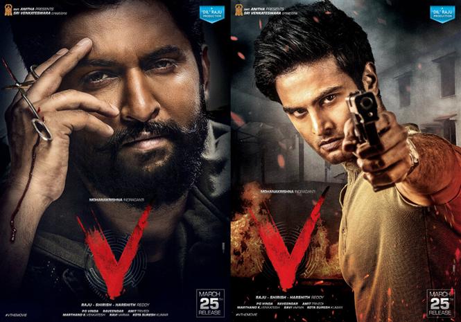 First Look of Nani, Sudeer Babu from 'V' movie is out