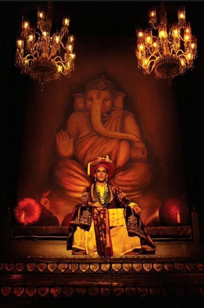 First Look of Ranveer Singh from Gajanana song from Bajirao Mastani