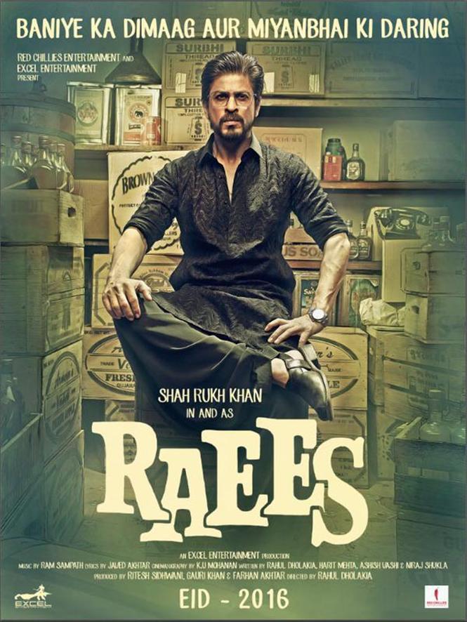 First Look of Shah Rukh Khan in Raees Hindi Movie, Music Reviews and News