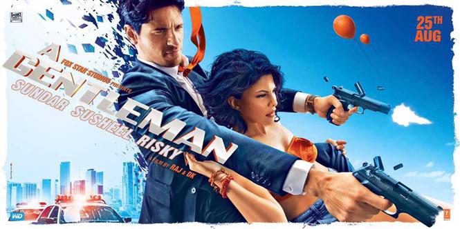 First Look Posters of Sidharth Malhotra and Jacqueline Fernandez's 'Agentleman'