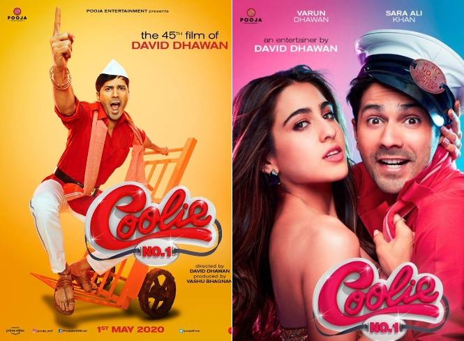 First Look Posters of Varun Dhawan's Coolie No 1
