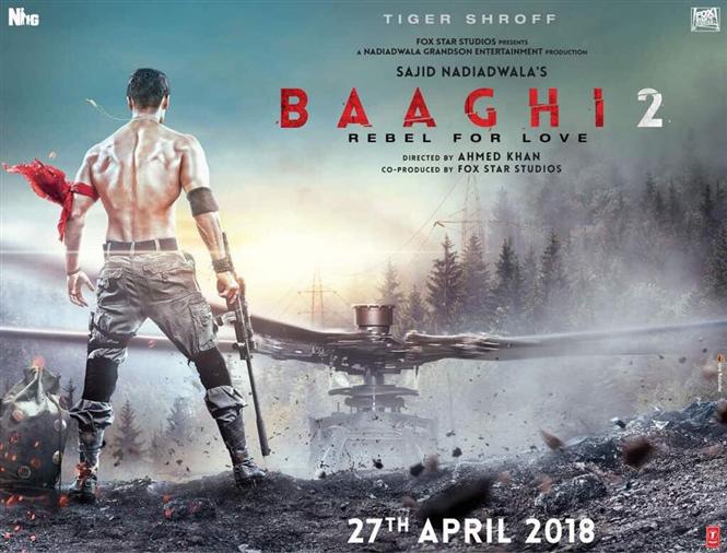 First Poster of Tiger Shroff starrer 'Baaghi 2'