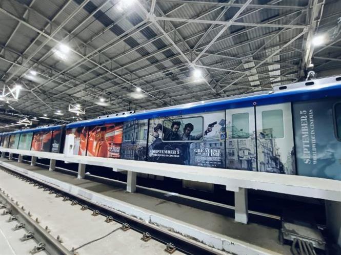 GOAT Promotions in Full Swing: Posters Take Over Chennai Metro Trains