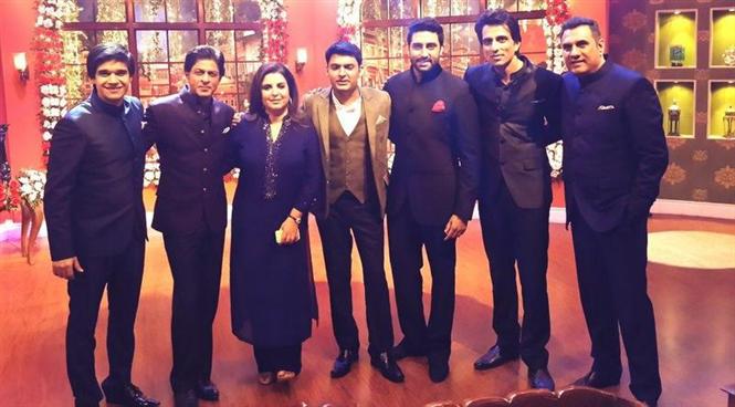 Happy New Year team on Comedy Nights with Kapil 