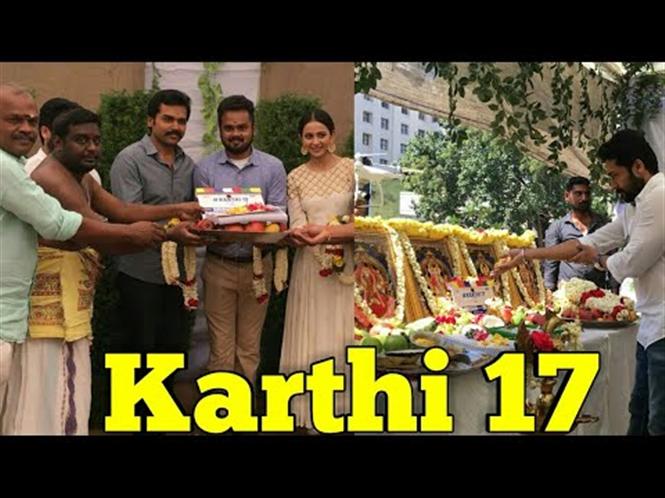 Has Karthi 17 been titled Dev?