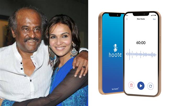 Hoote: Rajinikanth to launch daughter's voice based social media platform!