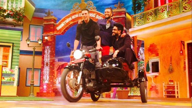 Housefull 3: Akshay, Riteish, Abhishek on the sets of The Kapil Sharma Show